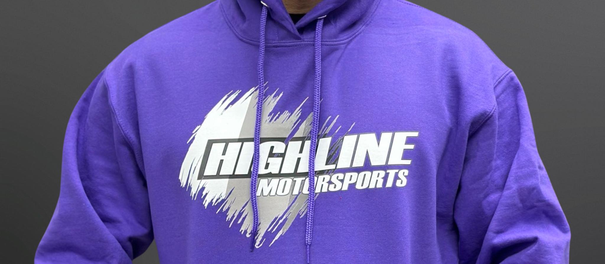 Highline Apparel branded hoodie